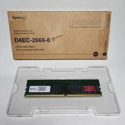 Synology RAM DDR4-2666 ECC UDIMM 8GB (D4EC-2666-8G) - Image 1 of 2