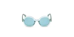 Guess GU7613 84V Crystal Blue Round Plastic Sunglasses Frame 50-23-145 GU7613 - Picture 1 of 4