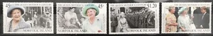 NORFOLK ISLANDS - 1999 THE QUEEN MOTHER'S CENTURY MNH SET SG 712-715 - Picture 1 of 1