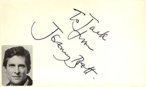 Jeremy Brett Signed Auto 3x5 Index Card Sherlock Holmes - Picture 1 of 2