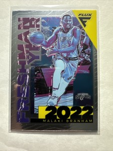2022-23 Panini FLUX Malaki Branham Freshman Year Rookie Insert - SPURS