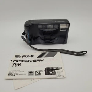 Vintage Fuji Discovery 75 35mm Film Camera Point And Shoot Tested w/o Film - Picture 1 of 9