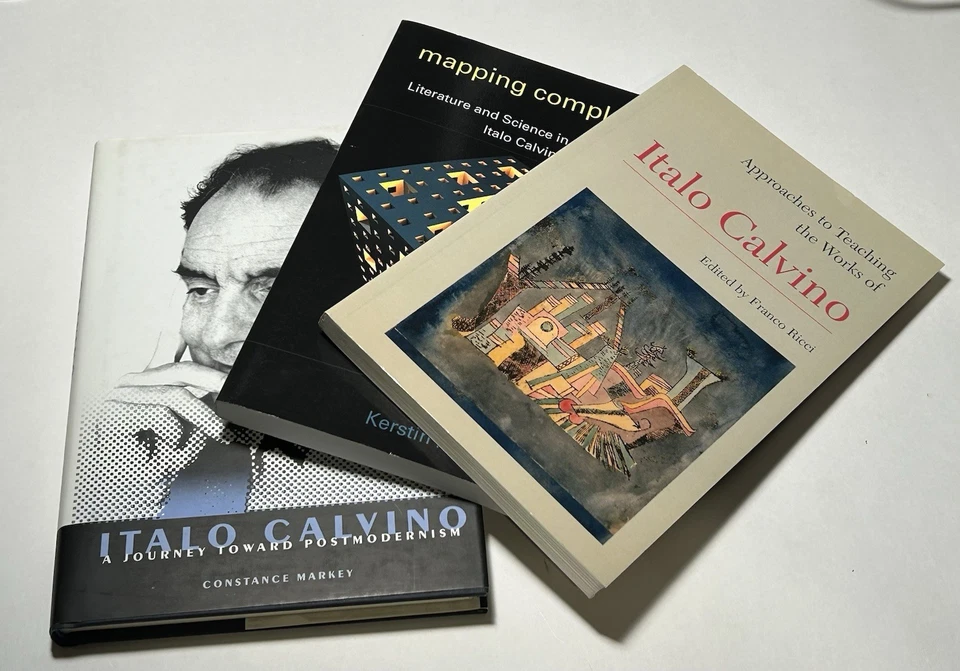 Essays on novels books by Italo Calvino Cosmicomics Mr. Palomar LITCRIT BOOK LOT - Image 1 of 4