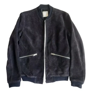 Chaqueta Bomber Sandro Paris Monaco Cuello Gamuza Talla S Excelente Forma - Imagen 1 de 12