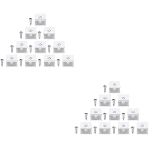 20 Stück Schwebende Glas Regal Halterung Verbinder Möbel Regal Verbinden Halter - Bild 1 von 12