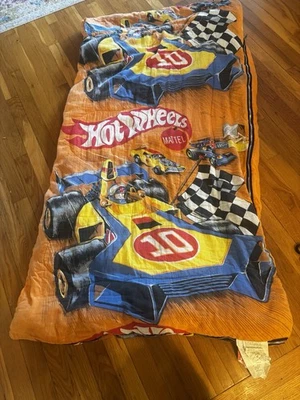 Saco de dormir vintage Hot Wheels unisex 1978 coche de carreras defectos agujeros ¡leer! 34x69 Foto 1 de 4