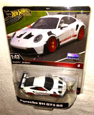 Porsche 911 GT3 RS - Hot Wheels Premium escala 1:43 nuevo coche fundido a presión con pilotos reales Foto 1 de 2