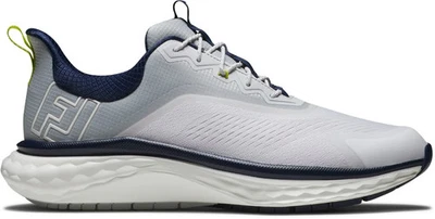 FootJoy Quantum Golf Shoes - White/Grey/Blue 56993 CLOSE OUTS - Image 1 of 4