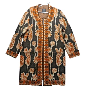VERTIGO Mujer Ultra Suave Acogedor Bonito Floral Vid Intarsia Frente Abierto Grande Nuevo con Etiquetas - Imagen 1 de 12
