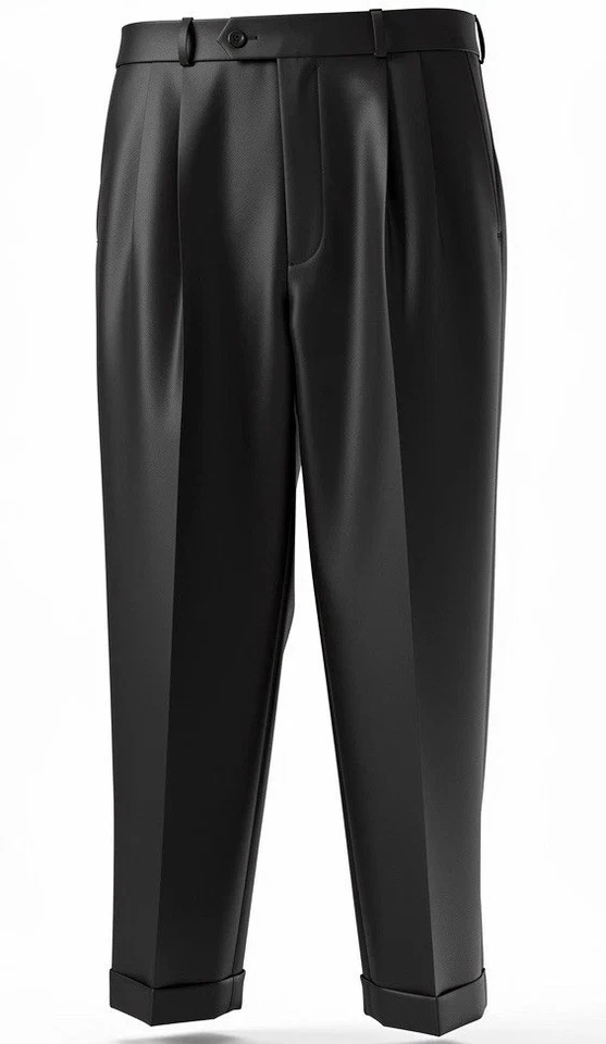 Брюки мужские George 34X30 дюймов черные брюки прямые штанины электронный блок управления - Изображение 1 из 4