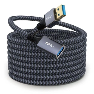 USB 3.0 Extension Cable 20 FT Long Nylon Braided Male to Female 20FT - Afbeelding 1 van 7