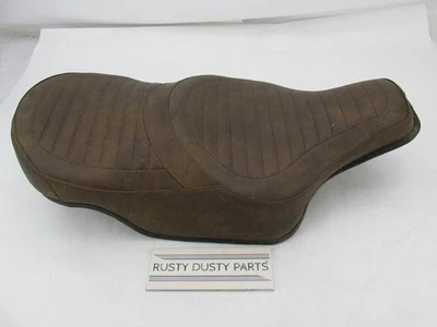 Cabezal de pala Harley FL cómodo asiento flexible sillín riel de mano marrón vintage 52518-80 Foto 1 de 4