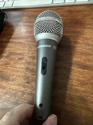 Samson Q6 Dynamic Handheld Microphone Tested Works Mike mic AUDIO VOCAL BAND - Image 1 of 3
