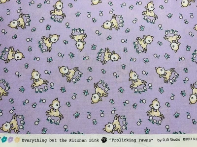 1930s Repro Fabric EVERYTHING BUT THE KITCHEN SINK Juvenile Novelty Zimmerman FQ - Image 1 of 2