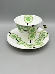 Stunning 1934 Royal Albert Art Deco Cup & Saucer Belmont Pattern 9154 Rd 794028 - Picture 1 of 11