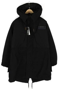 DIESEL W-Miles Mens Jacket S Black Hidden Fastening Parka Oversized RRP€475 * - Picture 1 of 22