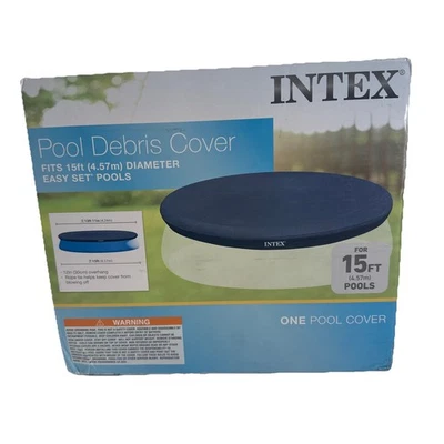 Intex 15 Ft Easy Set Pool Debris Cover With Rope Tie 28023E - Image 1 of 3