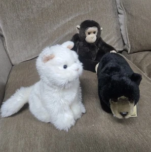 Ganz Webkinz Signature Black Bear Persian Cat Chimpanzee - Picture 1 of 4