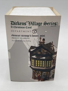 Ornamento Mini Village Dept 56 Dickens' Ebenezer Scrooge's House #4021330 - Imagen 1 de 7