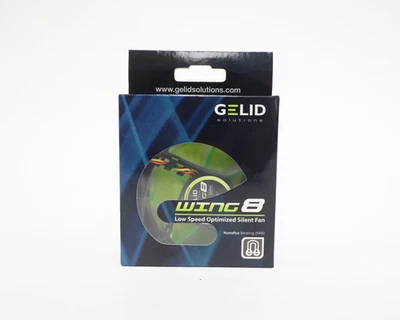 GELID Solutions WING 8 Green 80mm Silent Case Fan – Nanoflux 3 Pin Connector - Image 1 of 4