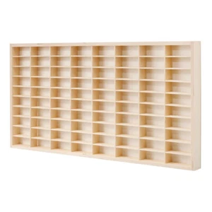 80 Grids FOR Hot Wheels Diecast Car Matchbox 1/64 Display Wooden Unit Toy Shelf - Picture 1 of 11