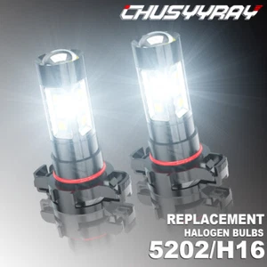 For 2007-14 Chevy Suburban Tahoe 6000k 5202 H16 LED Fog Light Bulbs Kit 2x White - Picture 1 of 10