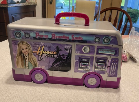 Hannah Montana Pop-Up Recording Studio Tour Bus 2007 Jakks Pacific !!! Cover