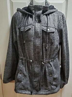 Full Tilt Women's Jacket Junior Size Large Grey Polyester 💖 - Image 1 of 4