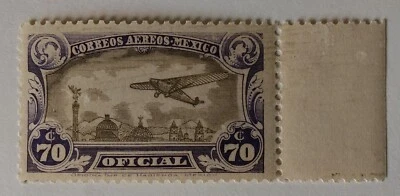 Sello Oficial de Correo Aéreo de México, 1930, sc#CO15, Como Nuevo, NH, OG Foto 1 de 2