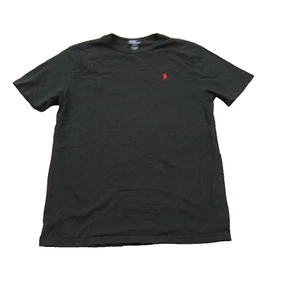 Ralph Lauren Shirt Boys XL Short Sleeve Casual Crew Neck Black Lightweight - Picture 1 of 10