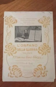 Sardegna Furtei 1920 Francesco Tanas Ulargiu Spartito Valzer Dedica Autografa - Foto 1 di 8