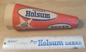 Lotto promozionale vintage anni '50 ADVERTISING~"Dietzen's HOLSUM BREAD"~Megafono/RIGHELLO~ - Foto 1 di 10