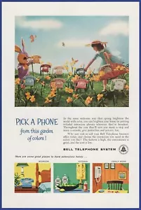 Vintage 1960 BELL TELEPHONE SYSTEM Phone Ephemera 60's Print Ad - Picture 1 of 1