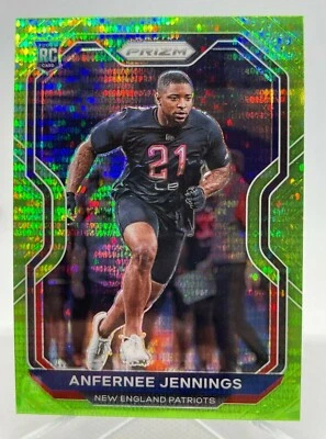 Anfernee Jennings ROOKIE - 2020 Prizm Green Pulsar Prizm Card #371 NE Patriots - Image 1 of 2