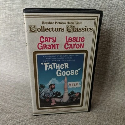 Rare Father Goose VHS Collectors Classics 1998 Cary Grant Leslie Caron Vintage - Image 1 of 4