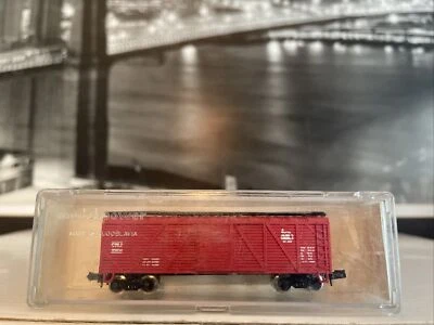 VINTAGE N SCALE 70's CNJ RED BOX CAR MODEL POWER TRAINS Rare Train Car - Image 1 of 4
