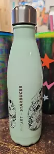 COPERCHIO AVVITATO BOTTIGLIA D'ACQUA STARBUCKS S'WELL S/S, MONTAGUE ART + STARBUCKS, GUC - Foto 1 di 5