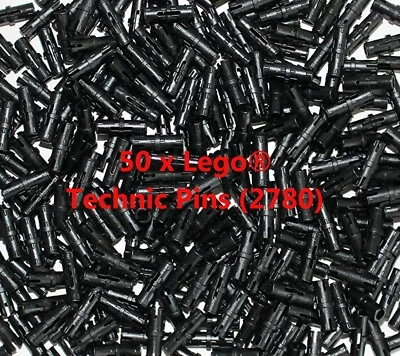 LEGO® Technic Pin Friction Connector Mindstorm Black Lot of 50 (2780) - Image 1 of 2