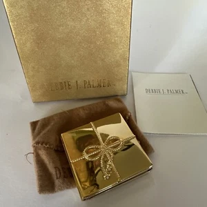 Vtg DEBBIE J. PALMER Original new w box Goldtone travel picture Frame /Box - Picture 1 of 9