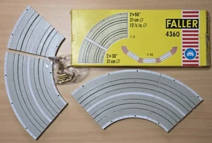 Faller AMS 4360 ~ ~2 X 60° + 2 X 30° En OVP, Juguete De Los Años 60 #DEZ3961 - Imagen 1 de 1