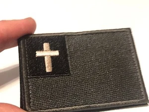 CHRISTIAN FLAG Cross of Jesus Christ Embroider Tactical Hook/Lp Patch Dark - Picture 1 of 7