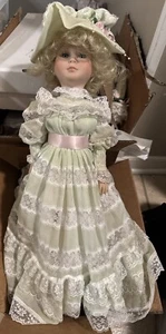 Vintage Nahrgang Collection 21" Porzellan Puppe signiert 106/2000 Vintage 1991 RAR - Bild 1 von 14