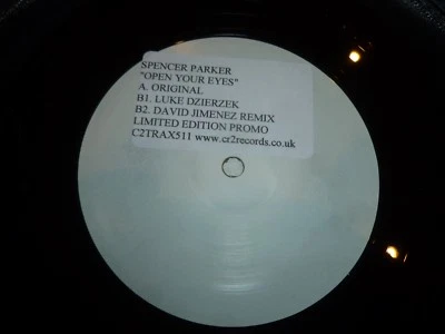 SPENCER PARKER - Open your eyes - UK 3-track 12" Vinyl Single - White Label - Image 1 of 3