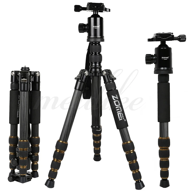 Zomei Q111 Pro Light Aluminum Travel Tripod Pan Head Stand F Camera Camcorder