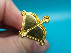 Modern Goldtone Metal & Acrylic Cupid's Bow and Arrow Shape Wax Stamp Seal - Picture 1 of 4
