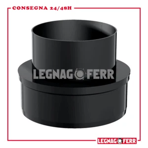 Riduzione/Ampliamenti Speciali Femmina-Femmina Nero Per Stufe a Legna Apros - Foto 1 di 1