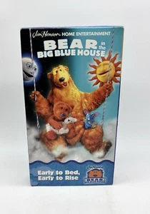 Bear In The Big Blue House VHS 2000 Early To Bed Early To Rise Jim Henson Muppet - Picture 1 of 11