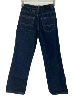 Jeans de mezclilla Sean John para niños talla 14 lavado oscuro Y2K hip-hop pierna ancha Foto 1 de 4