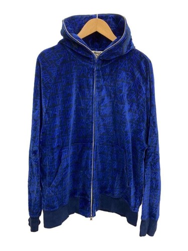 A BATHING APE (BAPE) Felpa con cappuccio e zip A BATHING APE blu XL usata