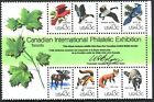 Capex '78 - Feuille souvenir Scott 1757 - 8 timbres valides inutilisés comme neuf neuf neuf neuf neuf dans son emballage 1978/23b